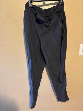 Old Navy Dark Gray Drawstring Relaxed Chinos